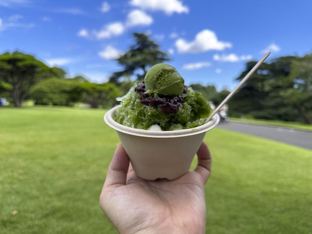 Authentic Matcha Shaved Ice in Shinjuku Gyoen! Cool Off Outdoors with the Uji Kintoki Special from “SASAYAIORI+ Shinjuku Gyoen”