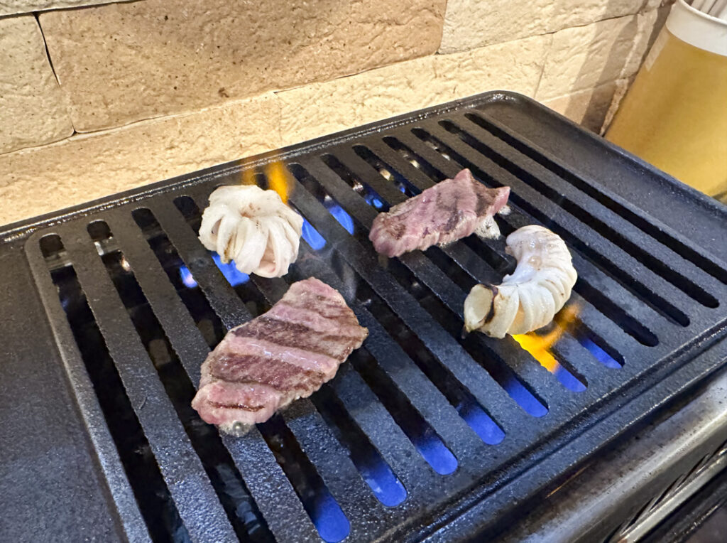 Akebonobashi Yakiniku: “Koumien” (Hiromiya’s New Concept) for Salt Offal and Wagyu Platters